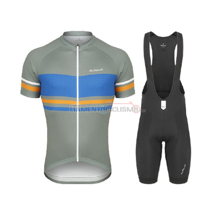 Abbigliamento Ciclismo De Marchi Manica Corta 2021 Verde Blu